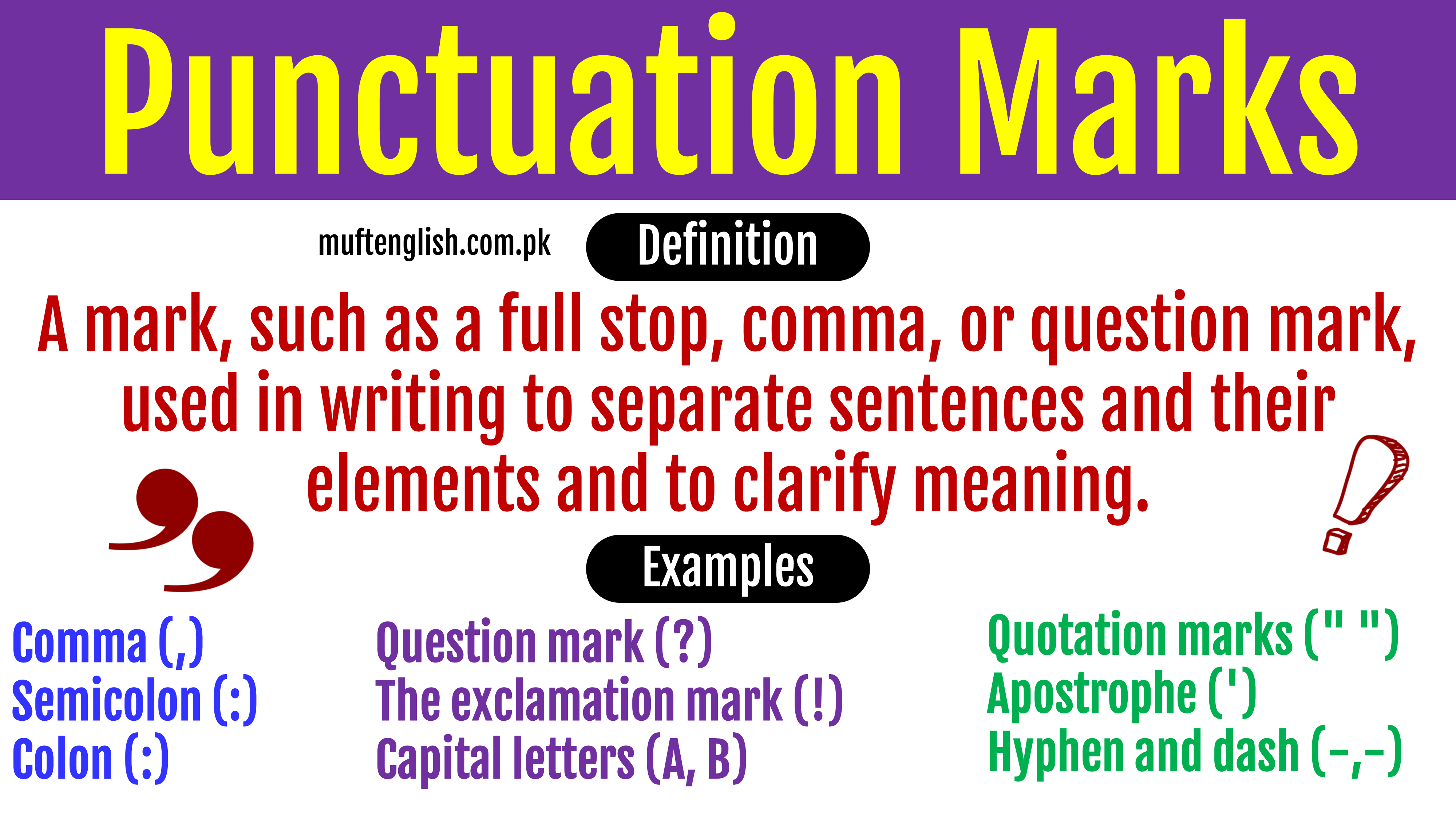 What are The Punctuation Marks and How To Use Them