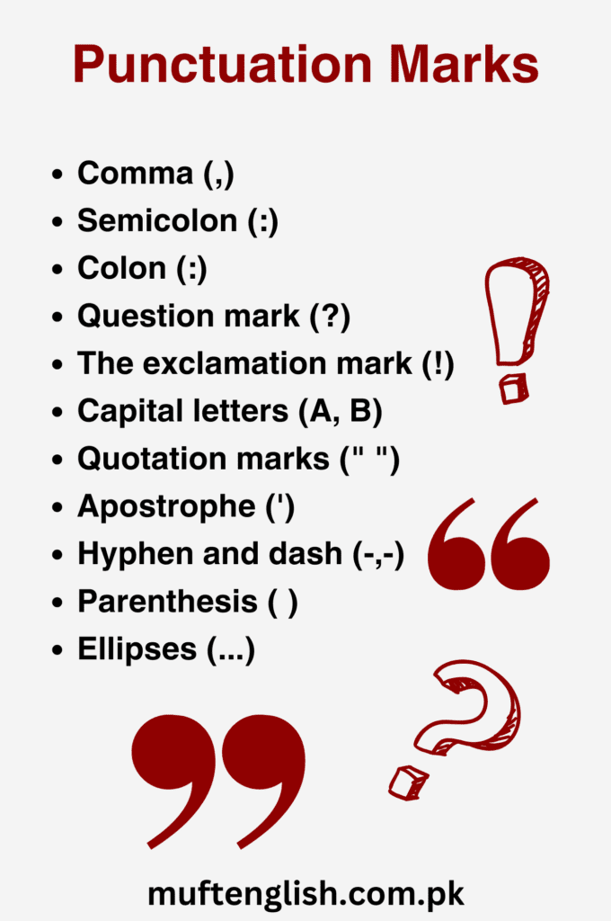 Punctuation Marks and Uses in English Grammar